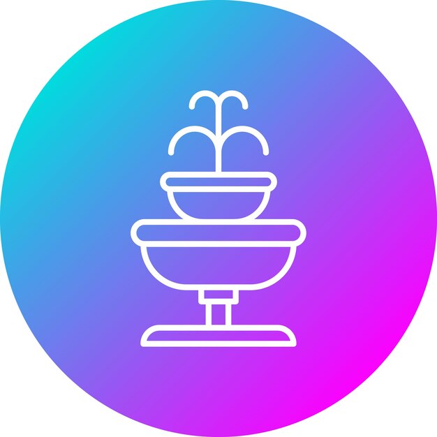 Fountain vector icon Can be used for Village iconset