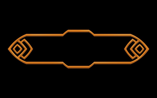 Frame medieval game ui Metallic title banner or decorative border Vector assets for web or game design Empty rectangle frame in medieval style Interface element