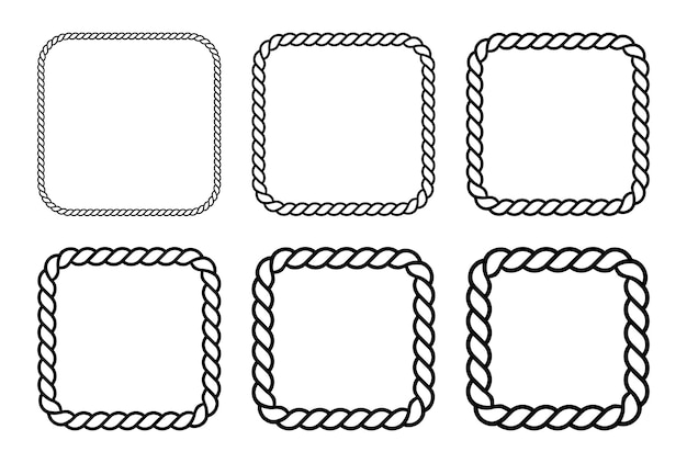 Frame rope icon on white background