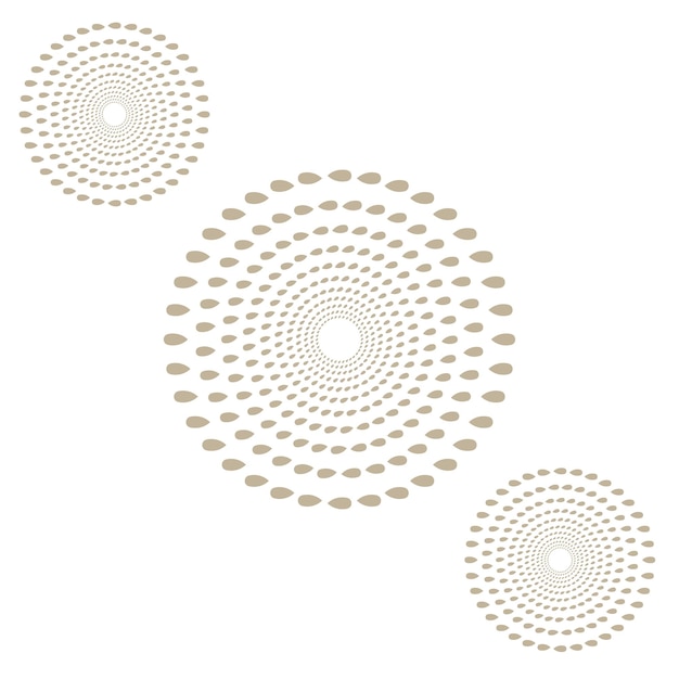 Free vector modern dotted round background illustration