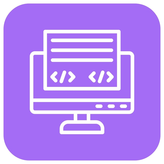 Front End Vector Icon Design Illustration