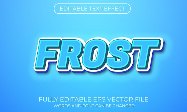 Frost text effect