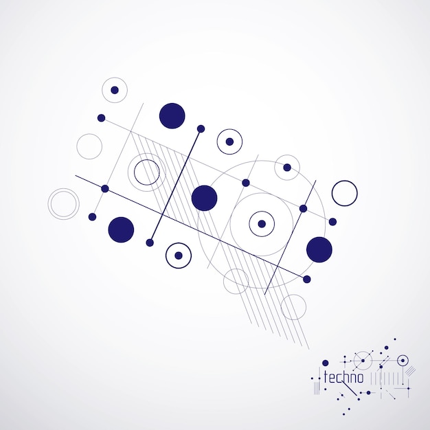 futuristic abstract vector technology background. mechanical engineering wallpaper.