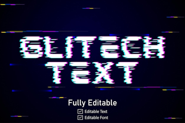futuristic glitch text effect for video game text for editable cyberpunk glitch text effect