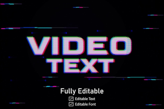 futuristic glitch text effect for video game text for editable cyberpunk glitch text effect