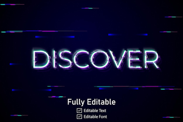 futuristic glitch text effect for video game text for editable cyberpunk glitch text effect