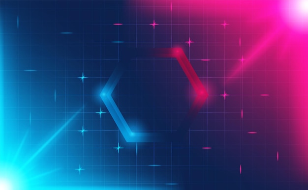 futuristic hexagon hud abstracts.future theme concept background.vector and illustration