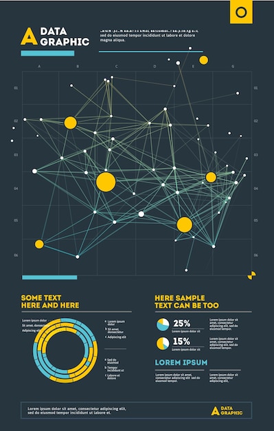 futuristic infographic information aesthetic design complex data threads graphic visualization a