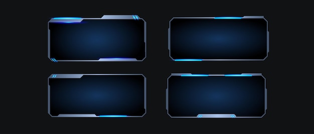 futuristic technology frames interface hud element design futuristic user interface