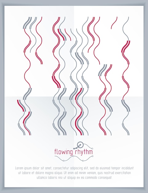 Futuristic vector technology background. Abstract wavy lines pattern, art graphic illustration can be used as booklets cover design.