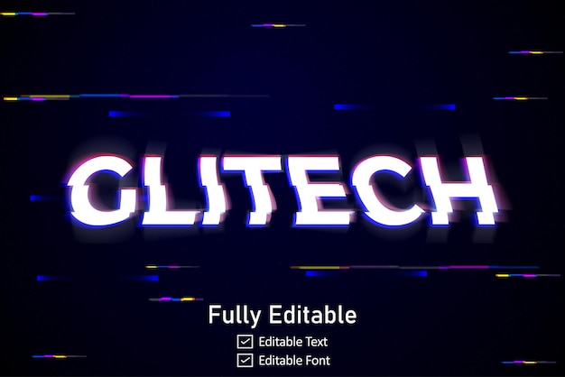 Futuristisk Glitch-teksteffekt for videospilltekst for redigerbar cyberpunk Glitch-teksteffekt