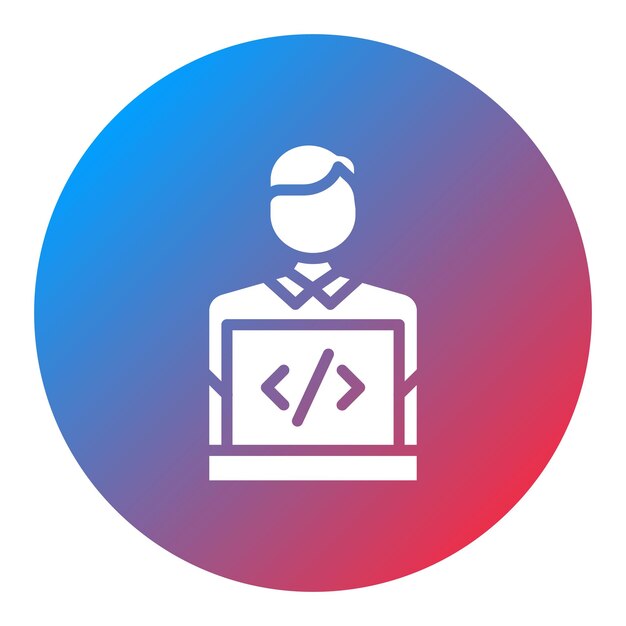 game developer male icon vector image can be used for game development