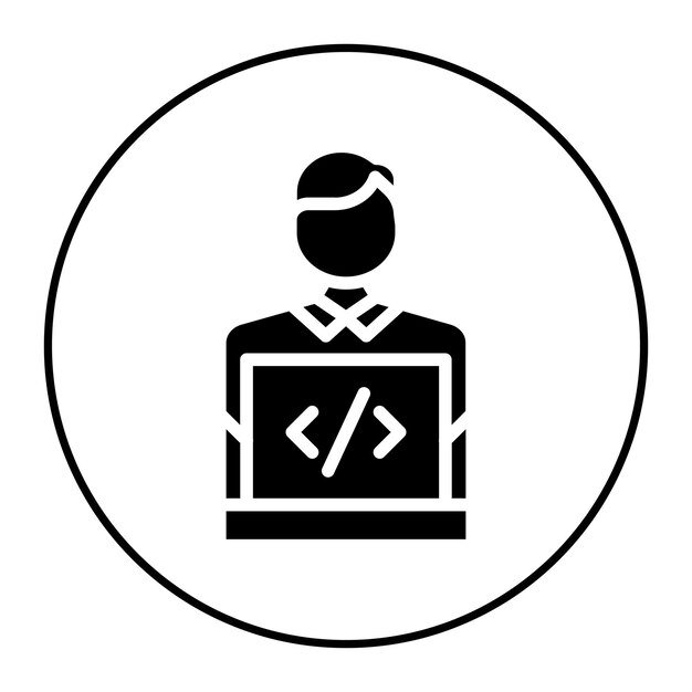 Game Developer Male icon vector image Can be used for Game Development