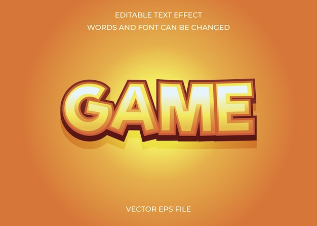 game text effect
