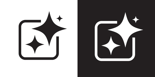 Generate AI icon Ai stars flat icon Artificial intelligence and Machine learning technology AI is entered by a command prompt to generate ideas UI UX design Vector illustration