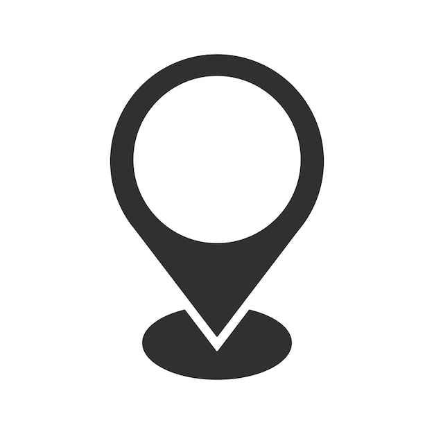 geolocation icon on light background mark location symbol navigation map location pin position