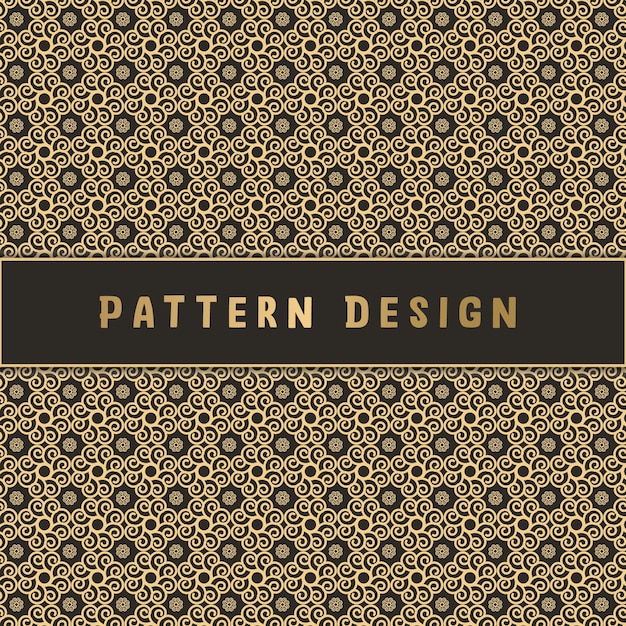 geometric abstract and floral pattern design