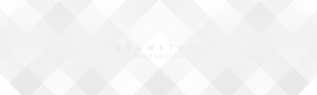 Geometric abstract silver design banner pattern simple white minimal elements background