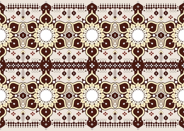 geometric and mandalas design ethnic fabric seamless pattern design for cloth carpet batik etc