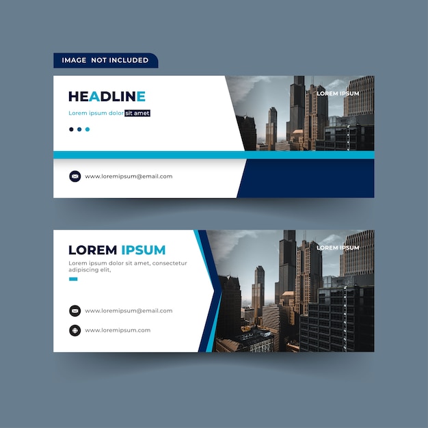 geometric banner for facebook