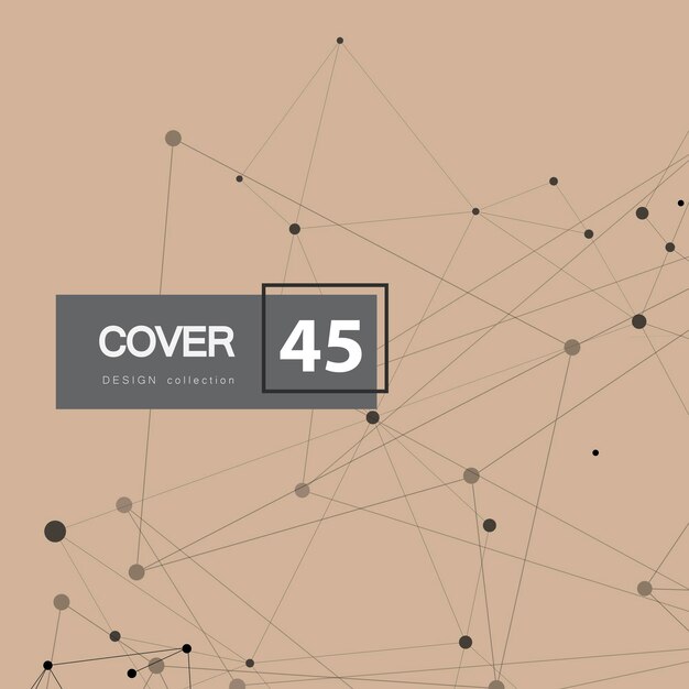 geometric dots texture technology network vector illustration social network vector data