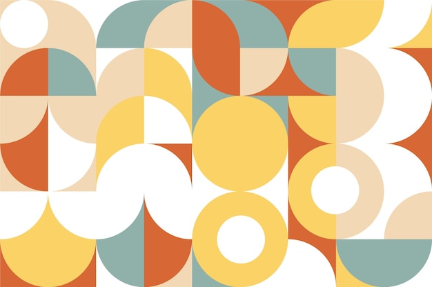 Geometric mural wallpaper