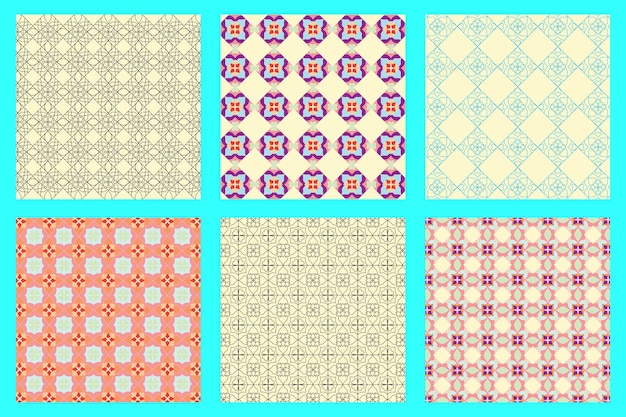 Geometric seamless Pattern Background Page