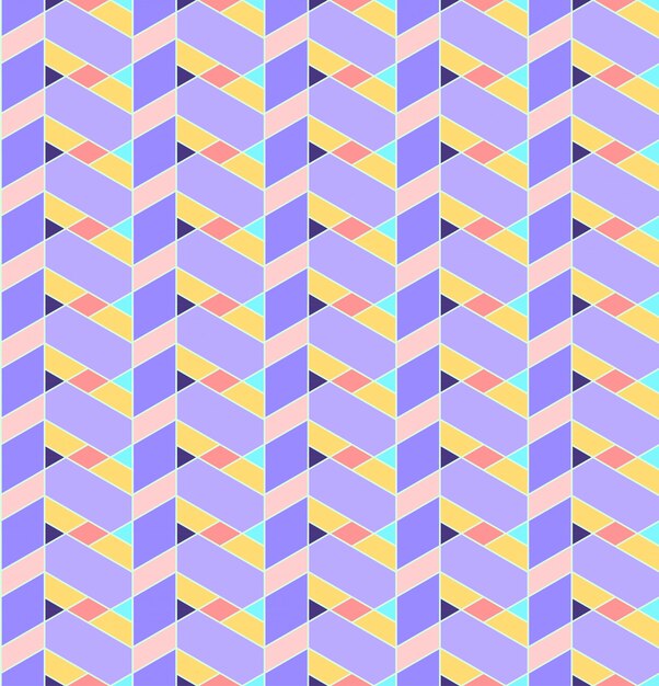 geometric seamless pattern background with line, rhombus, trapezoid and triangle.