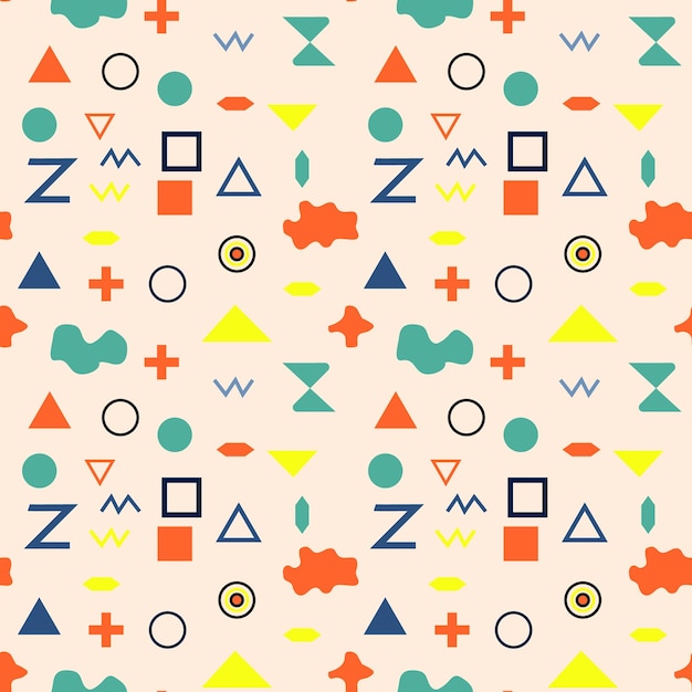 Geometric shapes patterns Abstract art vectors and illustration Simple and playful