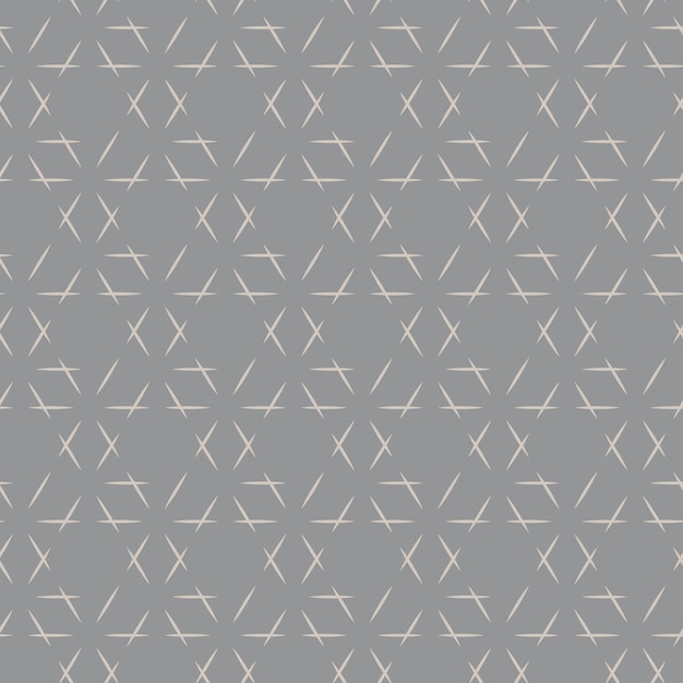Geometrical vector seamless patterns on a gray background. Modern illustrations for wallpapers, flyers, covers, banners, minimalistic ornaments, backgrounds.