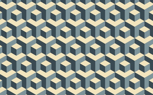 Geometrisk kube-mønsterbakgrunn