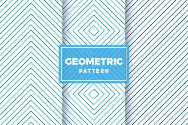 Geometrisk mønstersett. Enkle, minimalistiske design