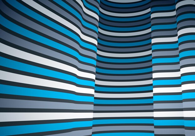 Geometriske bakgrunner med minimale parallelle 3D-linjer, vektor abstrakt illustrasjon, kul dimensjonal designelement, funky stil layout for annonse posters bannere og covers.