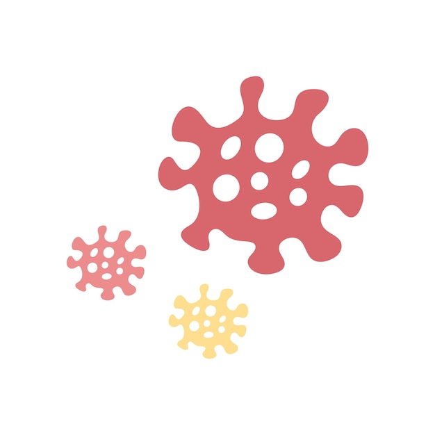 germs and bacteria icon design