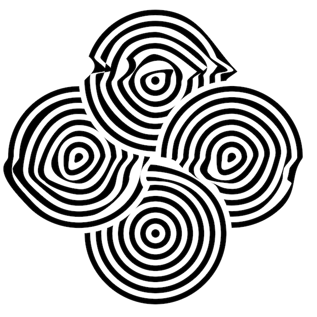 Glitch distorted geometric shape . Minimal art design . Destroyed melting logo . vector.