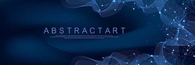 Global network connection concept big data visualization social network communication in the global ...