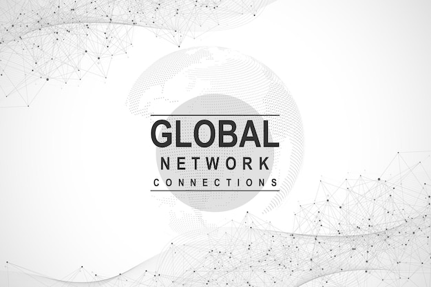 global network connection  concept of global business