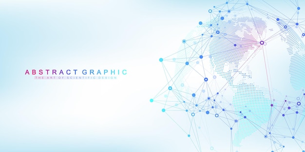 global network connection in the business concept