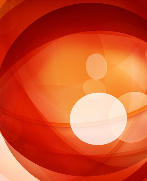 glossy glass shiny bubble abstract background wave lines vector illustration