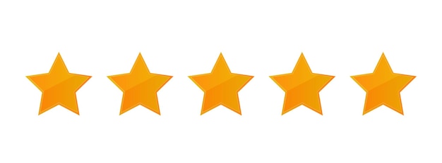 gold 5 star rating