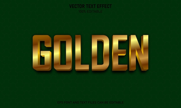 Golden editable text effect trending style modern