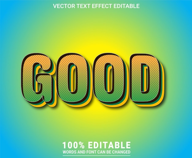 Good editable text effect vector