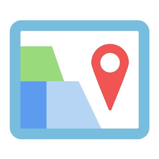 gps flat illustration