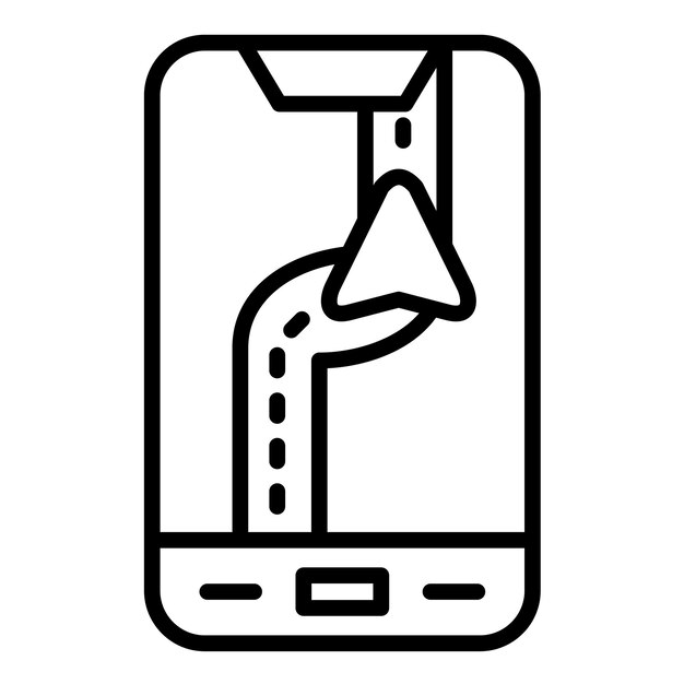 Gps Navigation Vector Illustration Style