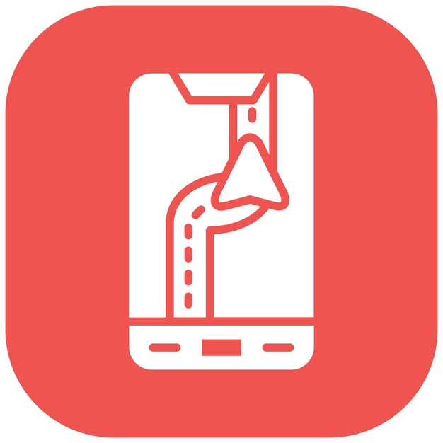 Gps Navigation Vector Illustration Style