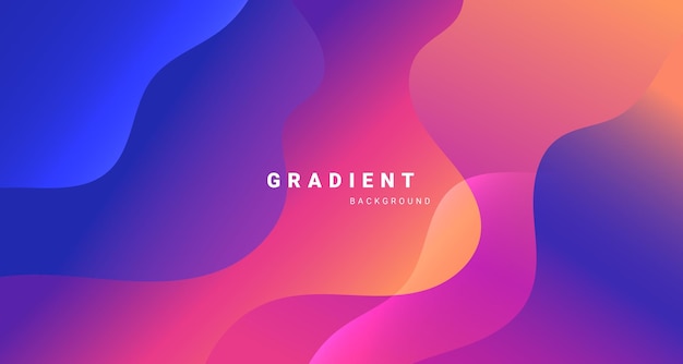 Gradient abstract background with smooth flowing shapes