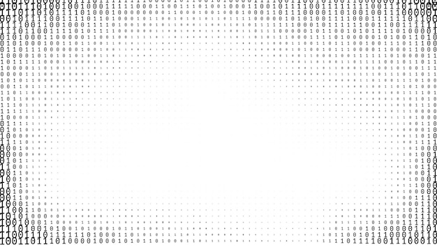 Gradient Binary Code Digits Background