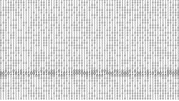 Gradient Binary Code Digits Background