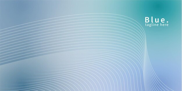 Gradient blue line background
