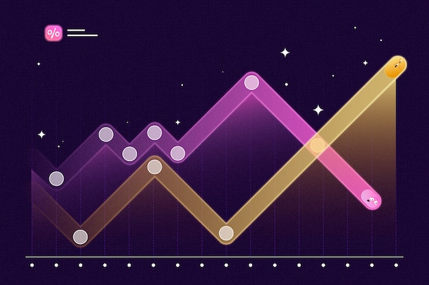 Gradient data visualization background